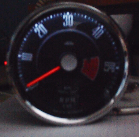 Tach with LED on